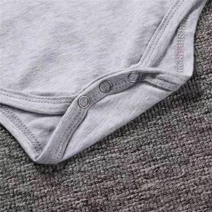Langarm-Babybody mit Tattoo-Ärmel im Druckdesign – Rockbaby