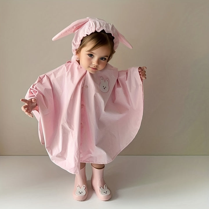 Kinder Regenjacke mit Bären- oder Hasenmotiv – Wasserdicht & Leicht für den Herbstzauber