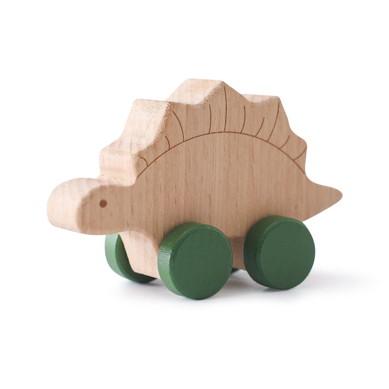 Holz-Dinosaurier mit Rollen für Kinder – 1 kaufen, 1 gratis Aktion