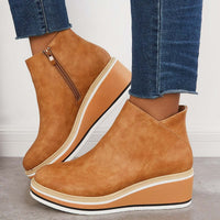 Stilvoller Herbst-Keilabsatz-Stiefel – Mila