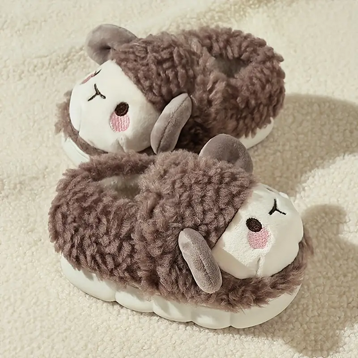 Kinder Sloffen mit Schafchen – WoollySteps