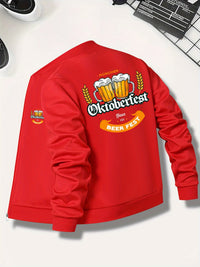 Herren Bomberjacke mit Oktoberfest-Bier-Print – Georg Oktoberfest 2026
