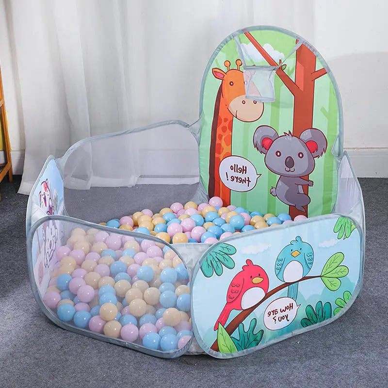 Faltbares Ballspielzelt mit Korb – Sicheres Indoor-Outdoor Spielzimmer