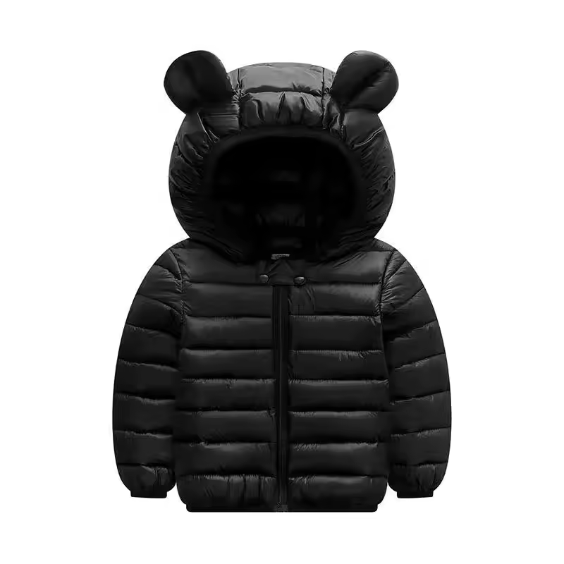 Kinder Regenjacke wasserdicht im Daunenstil mit Karikatur-Design – Miro