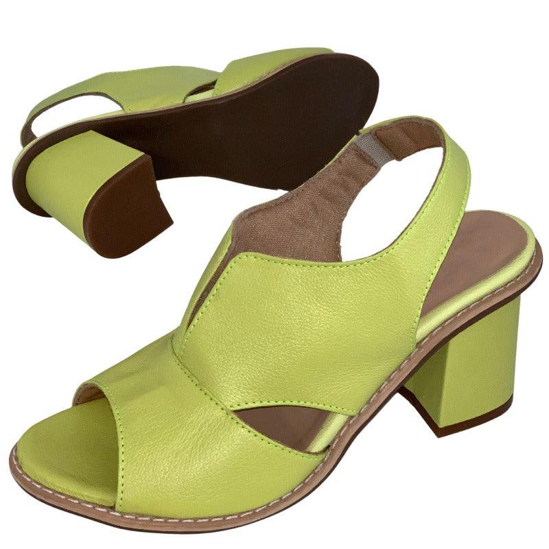 Damen Ledersandalen mit Absatz & Komfortfußbett – Selina