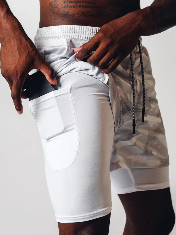 2-in-1 Sommer-Sportshorts für Herren – Felix