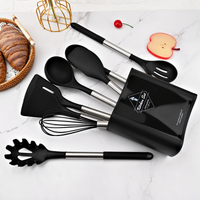 Küchenutensilien-Set | Silikon | 12-teilig | Vielseitig | Edelstahl | Stilvoll | Langlebig-Luzern Mode