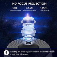 Sternenprojektor | Nachtlampe | 13-in-1 | USB | Einstellbar | Kompakt-Luzern Mode