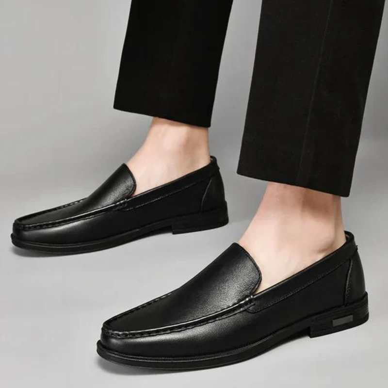 Italienische Slipper aus echtem Leder – Emilio