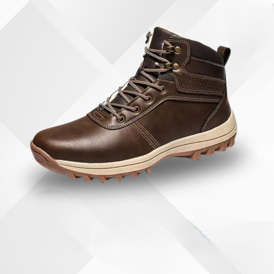 Herbst-Winterstiefel mit Kälteschutz und Herbstlaub-Design – Leonardo