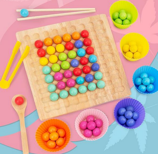 Montessori Kralen-Logikspiel – Fördert Farbenlehre & Denkvermögen