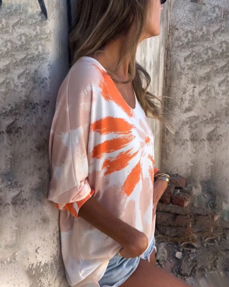 Bequemes & Vielseitiges Damen Shirt mit Rundhalsausschnitt – Maila