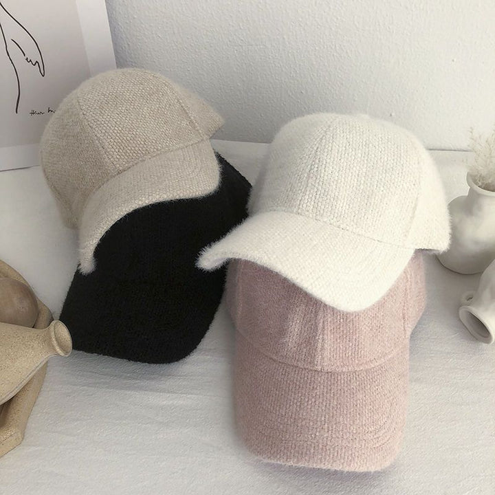Warme Damen Baseballcap mit Imitatfell für Herbst & Winter – Lorena