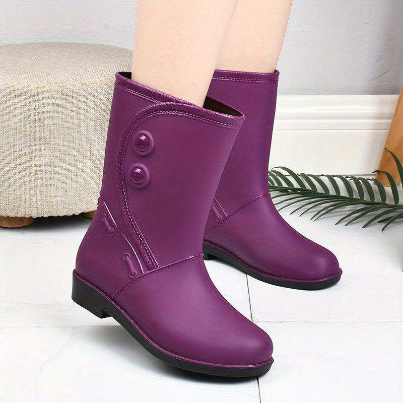 Damen Regenstiefel wasserdicht & bequem mit Antirutschsohle – Elora