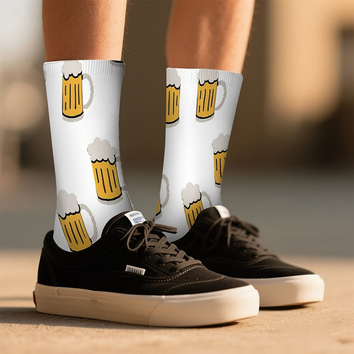 3 Paar Socken mit Bierkrug-Print – HopfenSocken Oktoberfest 2026