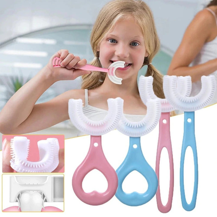 Kinderzahnbürste mit U-Form – Sanfte 360°-Reinigung für jedes Alter