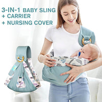 Multifunktionale Babytrage mit Stillfunktion aus Baumwolle – 0 bis 36 Monate
