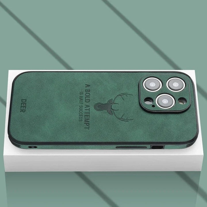 Luxe Hirschleder iPhone Hülle - Veltro