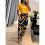 Trendiger Damen Jumpsuit mit Kurzarm & weitem Bein – Alina