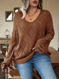 Damen Oversize Strickpullover in Plus Size – Marietta
