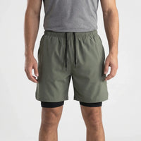 2-In-1 Men's Sport Shorts With Liner - Freddie