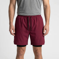 2-In-1 Men's Sport Shorts With Liner - Freddie