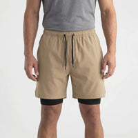 2-In-1 Men's Sport Shorts With Liner - Freddie