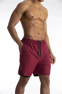 2-In-1 Men's Sport Shorts With Liner - Freddie