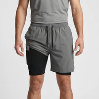 2-In-1 Men's Sport Shorts With Liner - Freddie