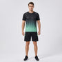 2-Piece Gradient Short-Sleeve Sports Set - Archie