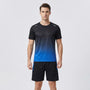 2-Piece Gradient Short-Sleeve Sports Set - Archie