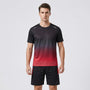 2-Piece Gradient Short-Sleeve Sports Set - Archie