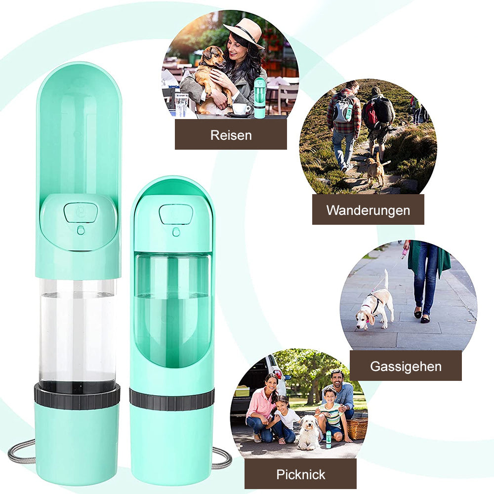 Hunde-Wasserflasche | Futter 2-in-1 Kompakt Praktisch Langlebig Vielseitig-Luzern Mode