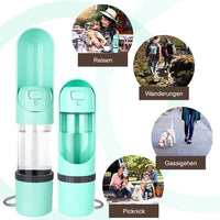 Hunde-Wasserflasche | Futter 2-in-1 Kompakt Praktisch Langlebig Vielseitig-Luzern Mode