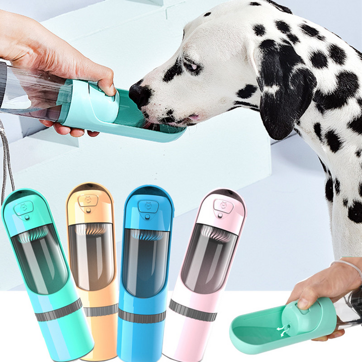Hunde-Wasserflasche | Futter 2-in-1 Kompakt Praktisch Langlebig Vielseitig-Luzern Mode