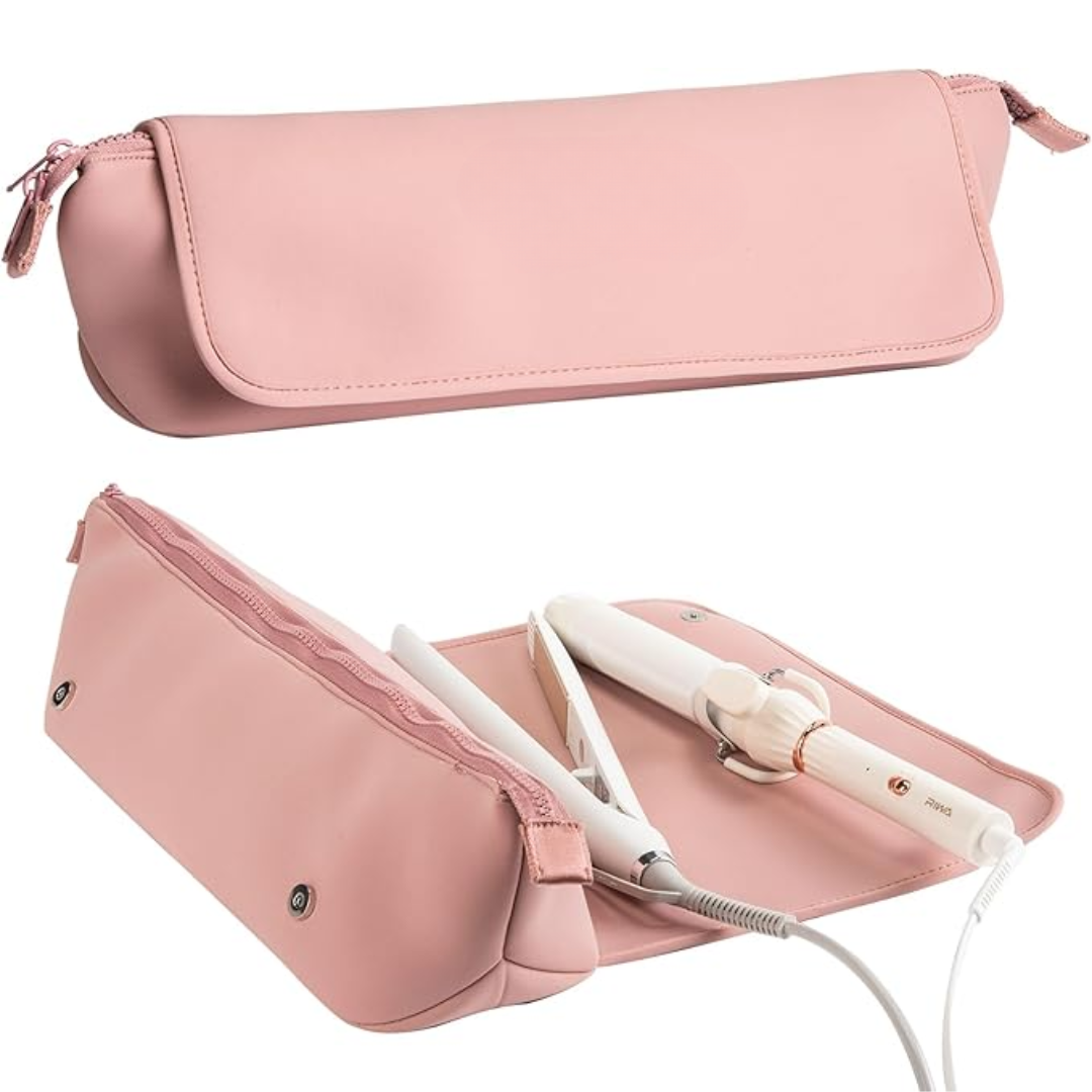 2-in-1 Reise- und Aufbewahrungstasche für Haarstyling-Rosa-Luzern Mode