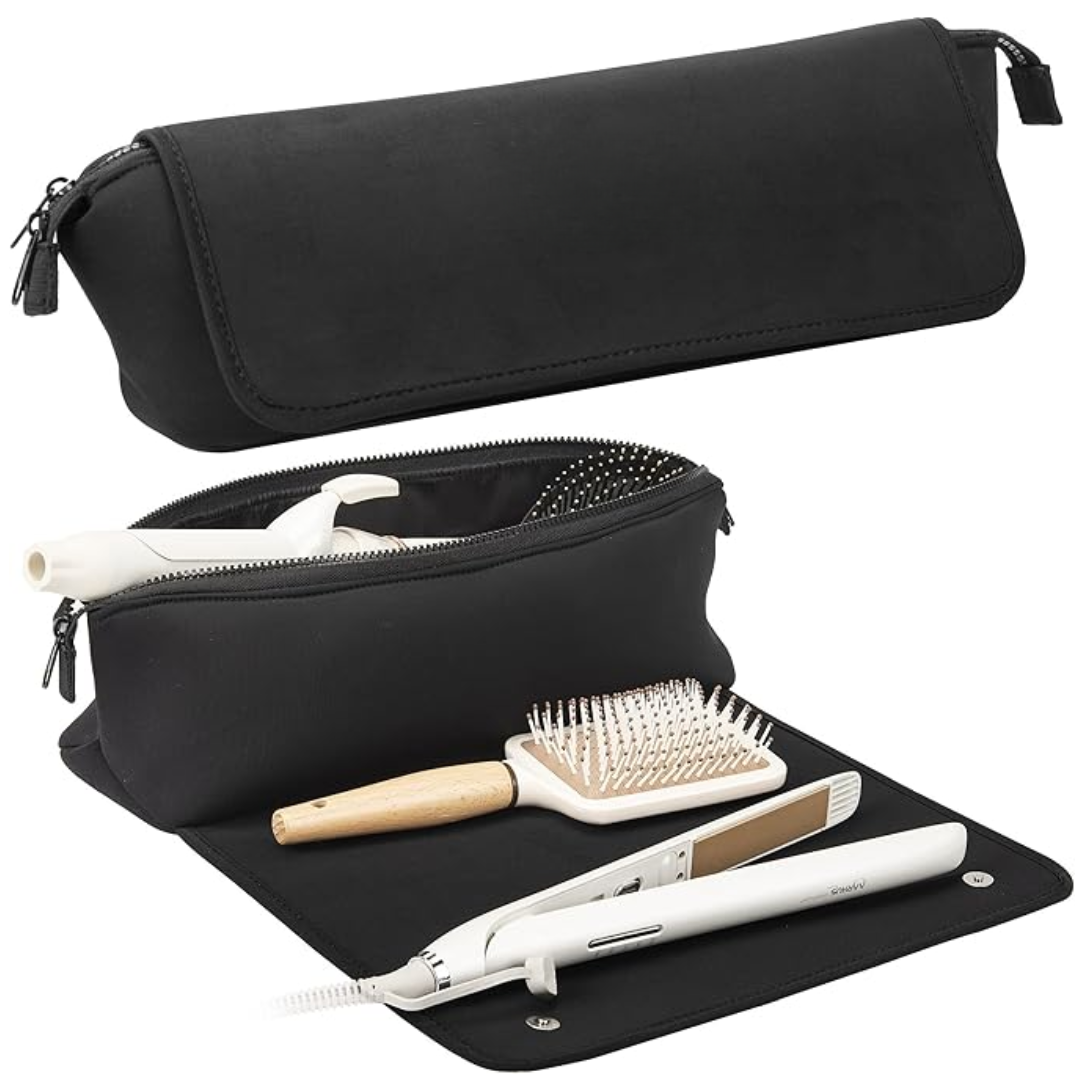 2-in-1 Reise- und Aufbewahrungstasche für Haarstyling-Schwarz-Luzern Mode