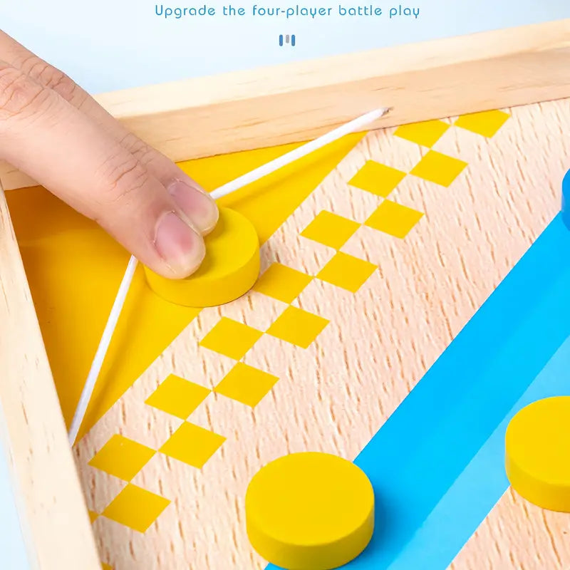 2-in-1 Brettspiel | Familienvergnügen Holz Langlebig Vielseitig Lehrreich-Luzern Mode