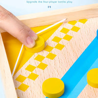 2-in-1 Brettspiel | Familienvergnügen Holz Langlebig Vielseitig Lehrreich-Luzern Mode