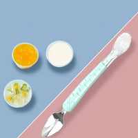 2-in-1 Silikon Baby Löffel | Ergonomisch Komfortabel Langlebig Sicher-Luzern Mode