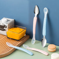 2-in-1 Silikon Baby Löffel | Ergonomisch Komfortabel Langlebig Sicher-Luzern Mode