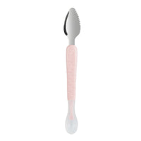 2-in-1 Silikon Baby Löffel | Ergonomisch Komfortabel Langlebig Sicher-Rosa-Blau-Luzern Mode