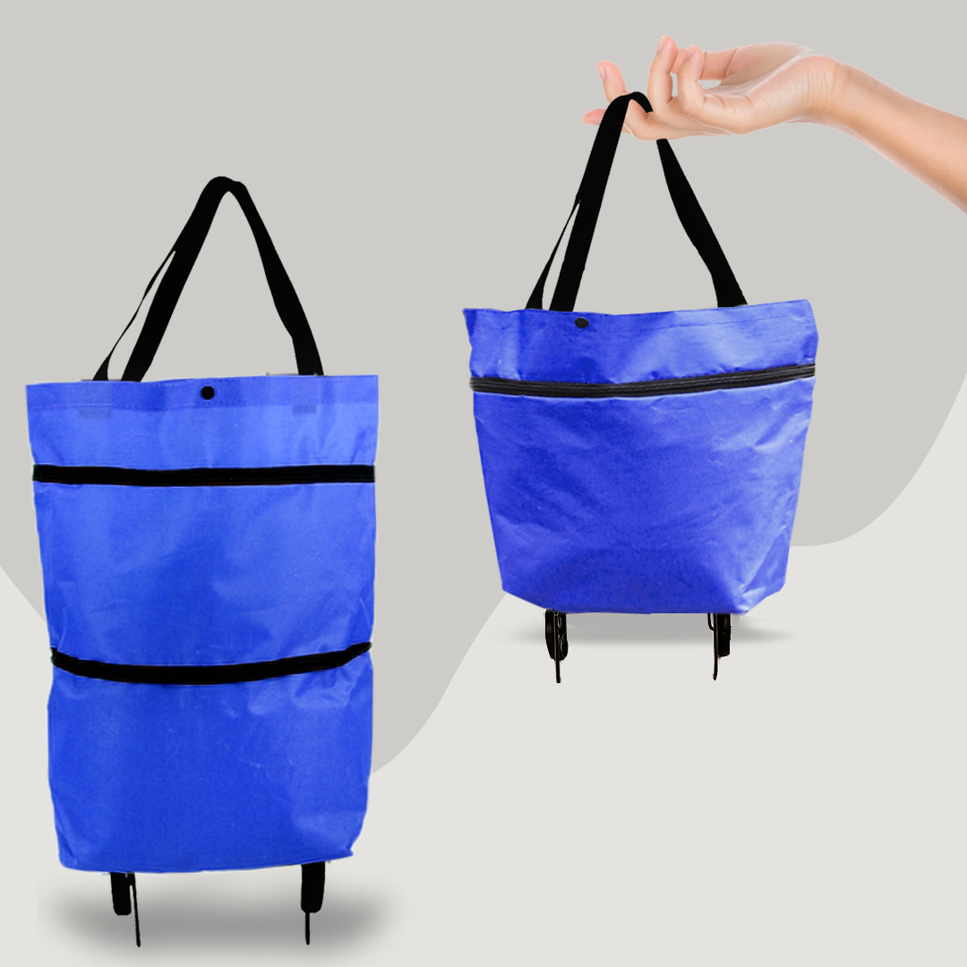 Faltbare Einkaufstasche mit großer Kapazität 30L-Blau-Luzern Mode