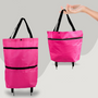 Faltbare Einkaufstasche mit großer Kapazität 30L-Rosa-Luzern Mode