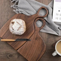 Hölzerne Schneidebrett-Set | Nussbaum | 2-teilig | Massiv | Handwäsche-Luzern Mode