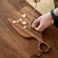 Hölzerne Schneidebrett-Set | Nussbaum | 2-teilig | Massiv | Handwäsche-Luzern Mode