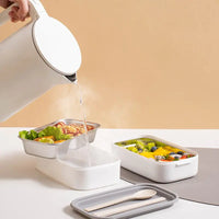 2-Laagse Lunchbox | RVS Bento Stijlvol Duurzaam Veelzijdig Organiseren-Luzern Mode