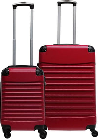 Rotes Kofferset | Hartschale | 2-Teilig | Handgepäck | Urlaubkoffer-Luzern Mode