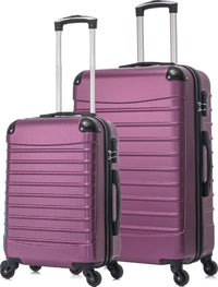 Hartschalen-Kofferset | 2-Teilig | Rosa | XL | Robust | Leicht | ABS-Luzern Mode