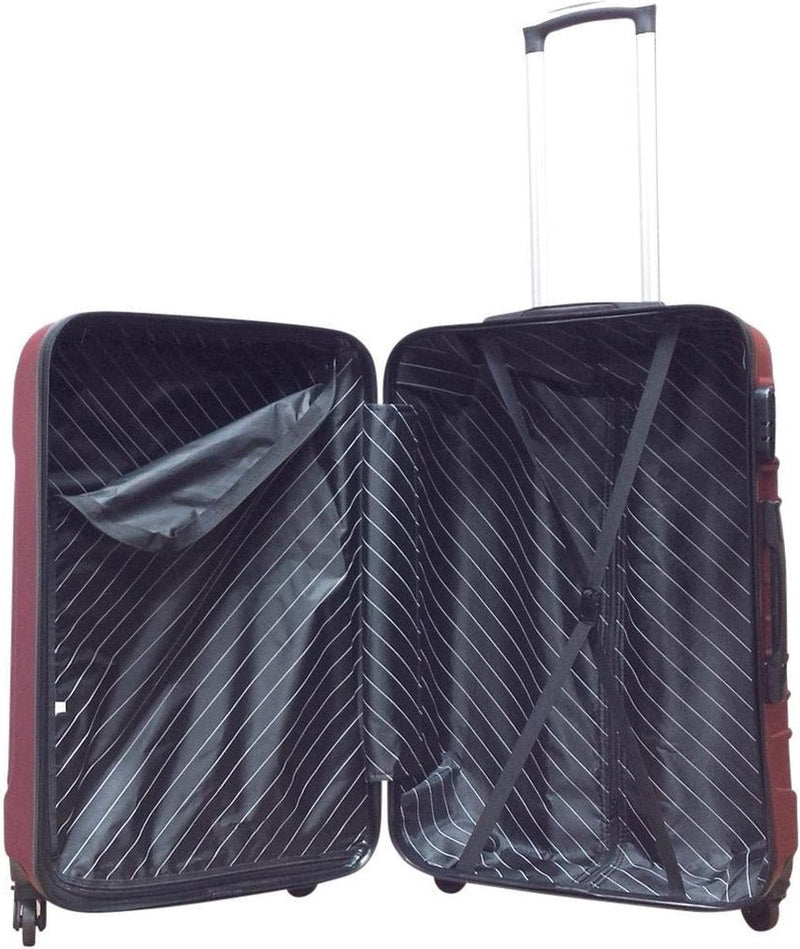 Hartschalen-Kofferset | 2-Teilig | Rosa | XL | Robust | Leicht | ABS-Luzern Mode